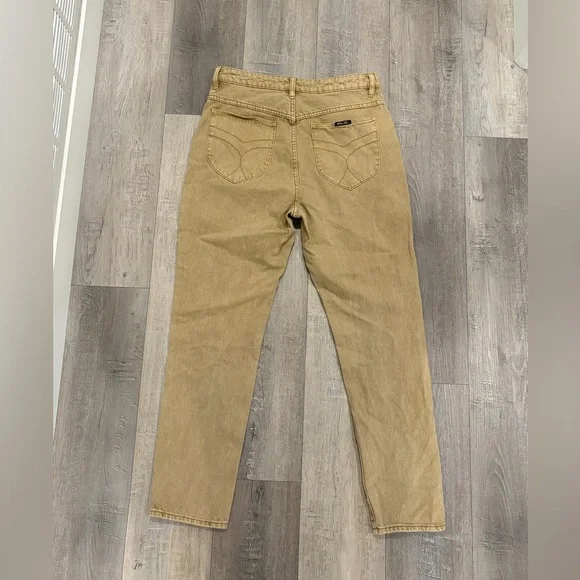 Rolla’s Dusters Jeans Tan High Rise Slim Straight Vintage Size 30 - Picture 4 of 12